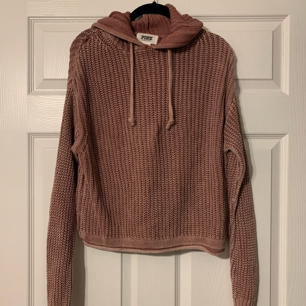 PINK knit hoodie